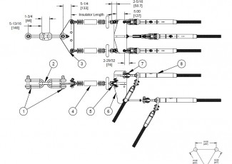 Dead-end Assembly - Tri-Bundle Conductor, Double Insulator, 50K